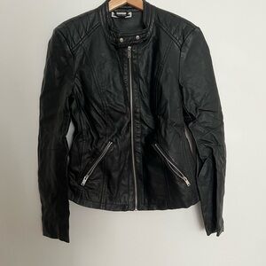 Noisy may Black Faux Leather Jacket